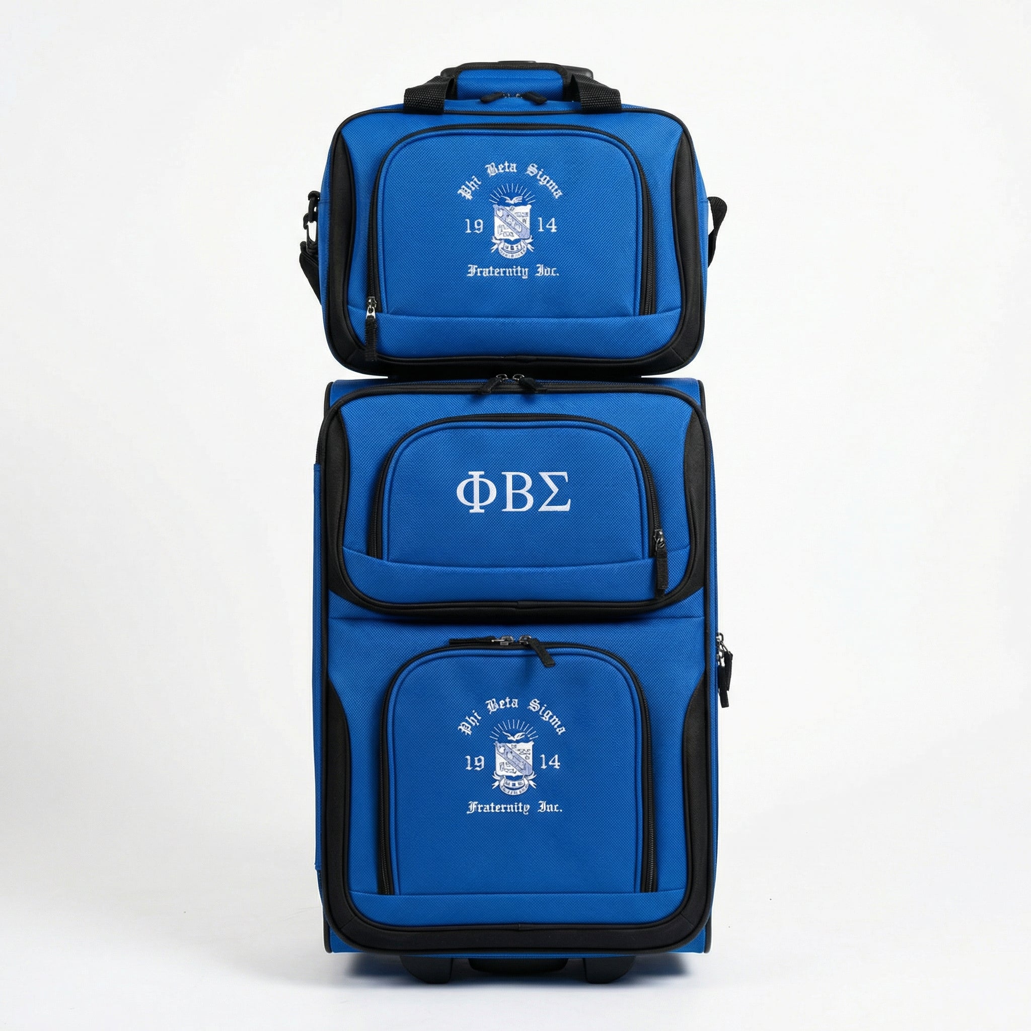 Phi Beta Sigma 2 pc Luggage Set