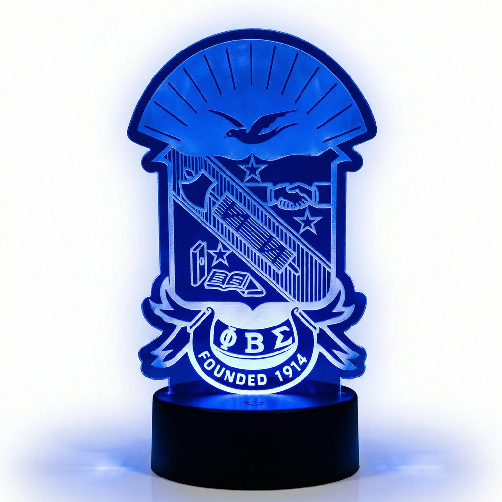 Phi  Beta Sigma Desk Lighted Shield