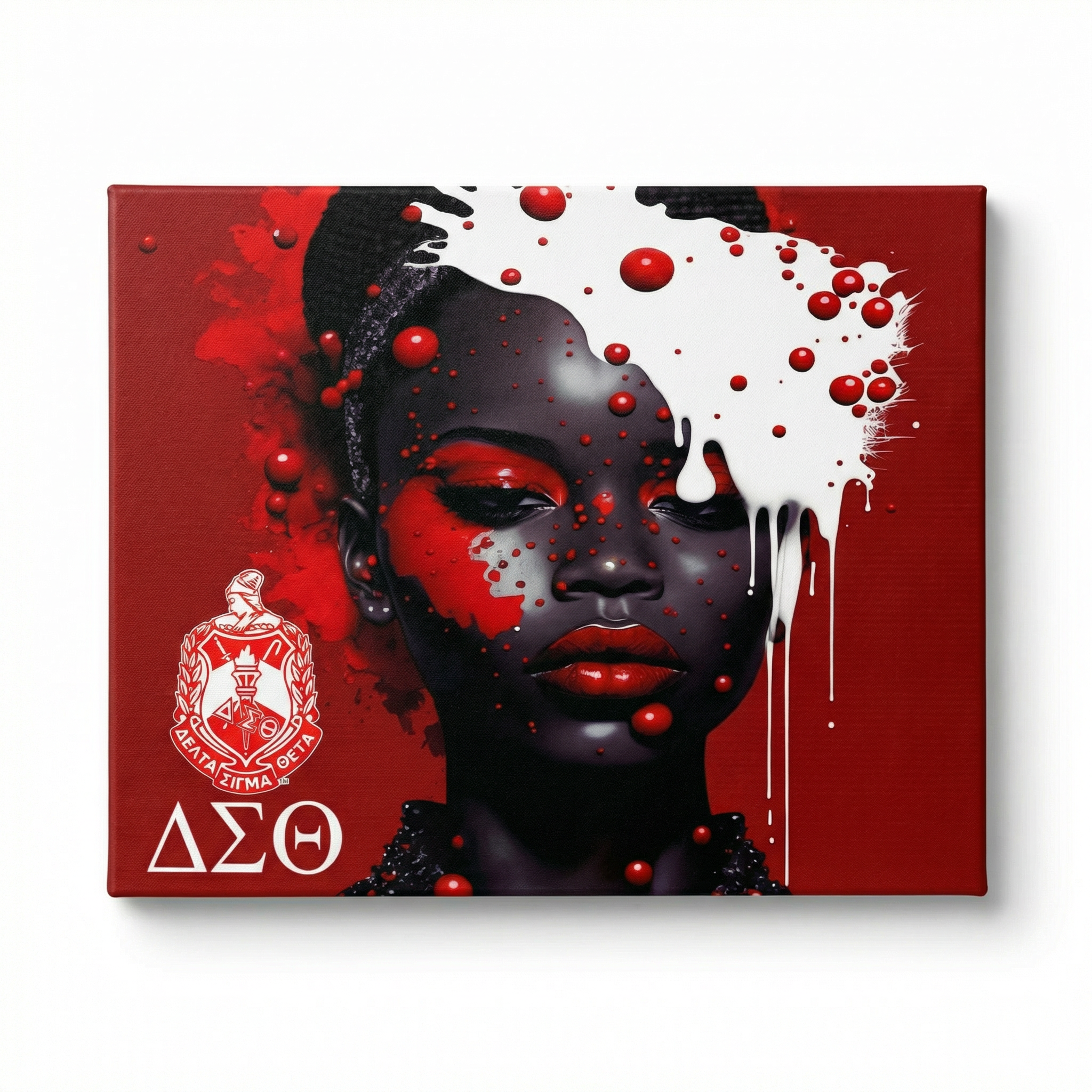 Delta Sigma Theta Wall Art -  Delta Splash  Design