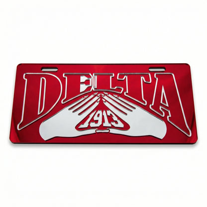 Delta Sigma Theta Delta Hand Plate Tag