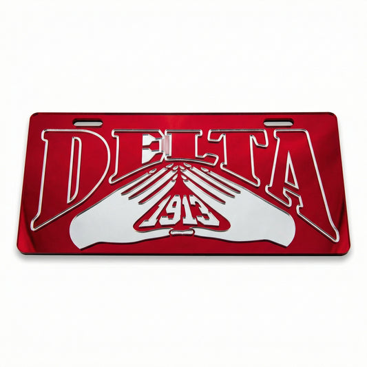 Delta Sigma Theta Delta Hand Plate Tag