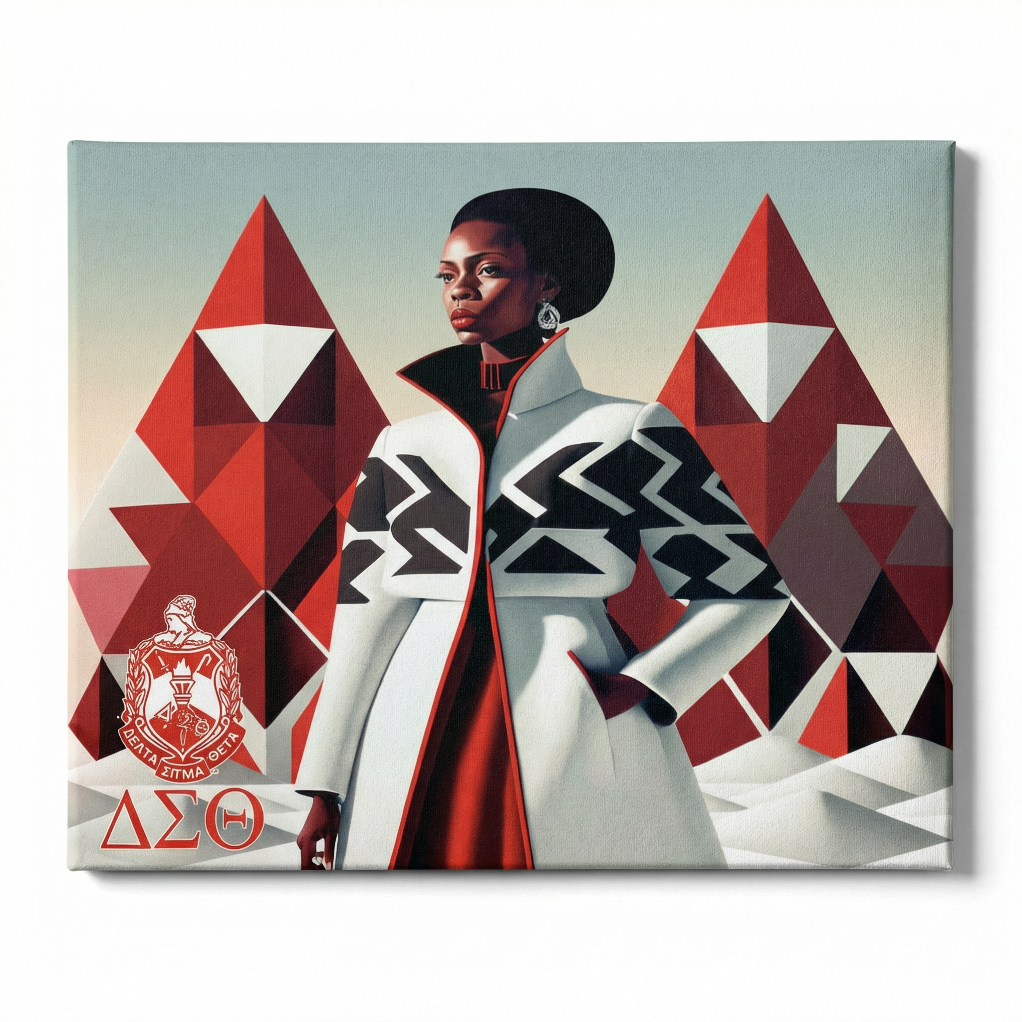 Delta Sigma Theta Wall Art - Abstract Delta Design