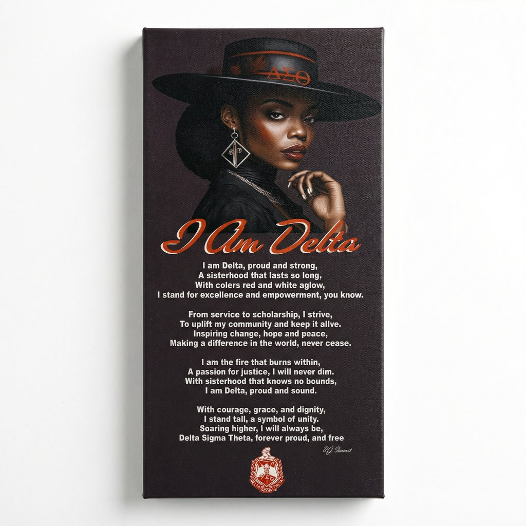 Delta Sigma Theta Wall Art- I Am Delta