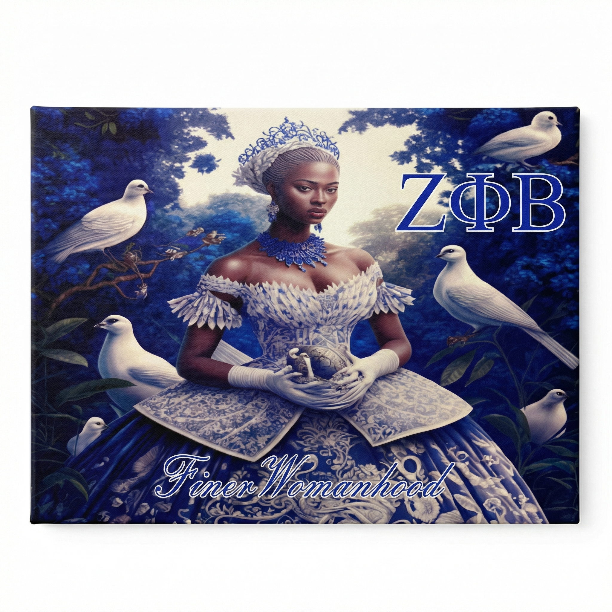 Zeta Phi Beta Wall Art – Elegance at Its Finest (Canvas)