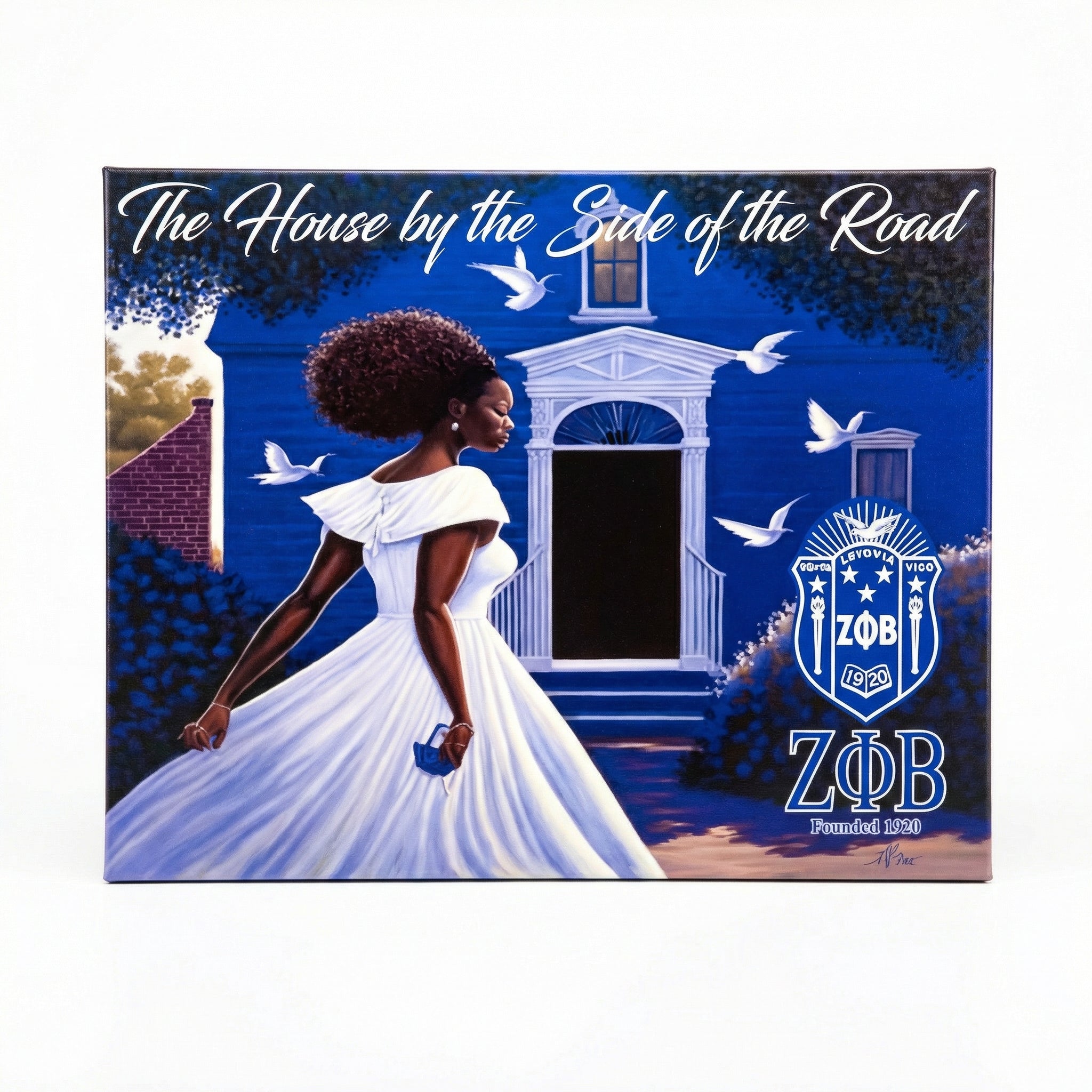 Zeta Phi Beta Wall Art - House by the Side of the road