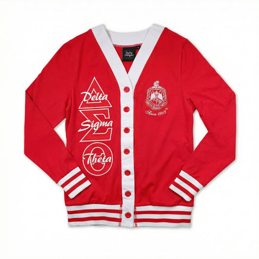 Delta Sigma Theta Light Weight Red Cardigan