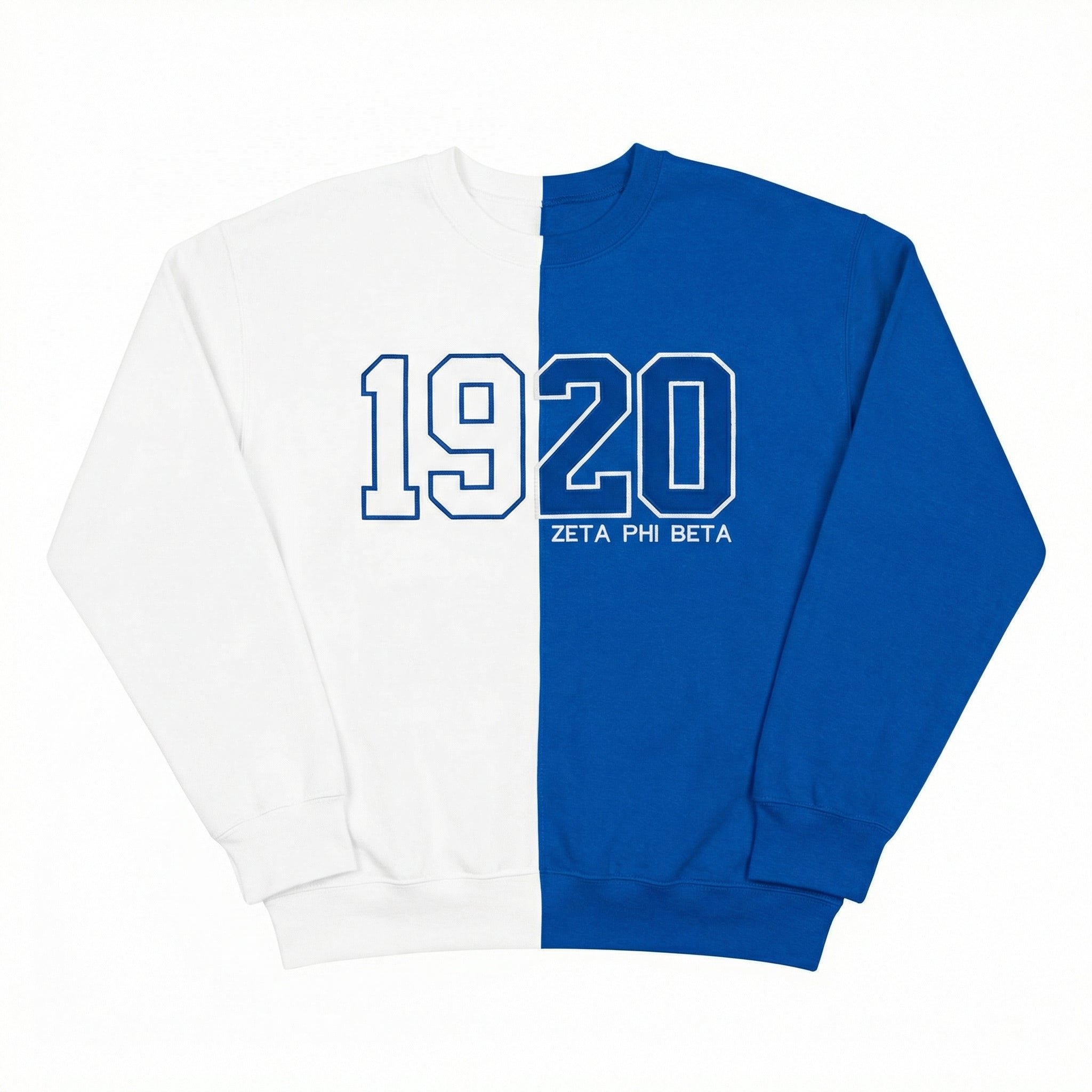 ZPB Split Sweatshirt 1920 Color Block Crewneck
