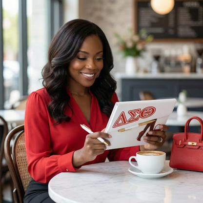 Delta Sigma Theta Inspired Slant Flap Journal