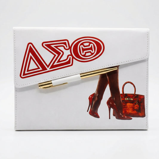Delta Sigma Theta Inspired Slant Flap Journal