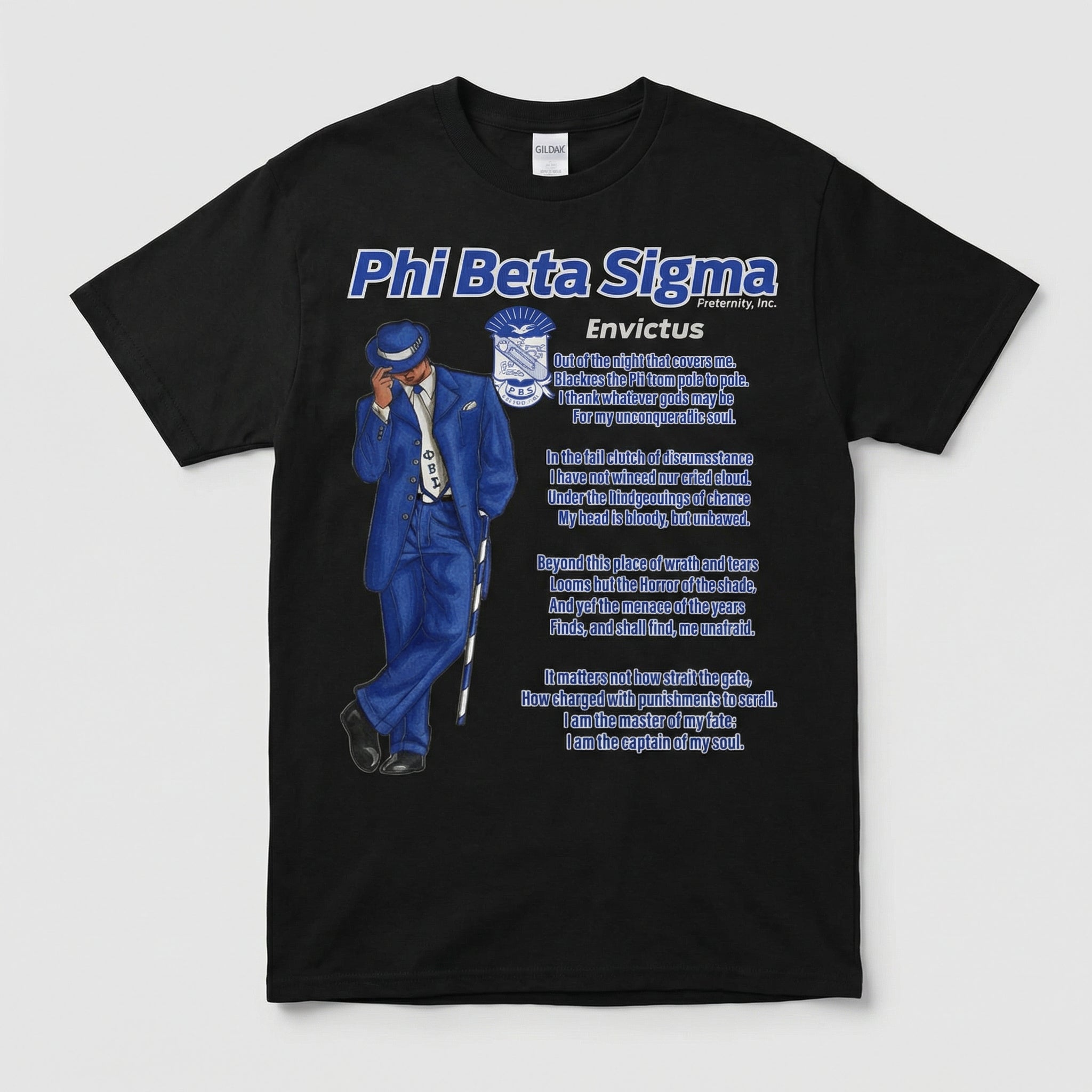 Phi Beta Sigma “Envictus” Poem Graphic Tee