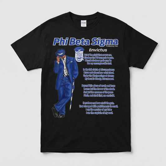 Phi Beta Sigma “Invictus” Poem Graphic Tee