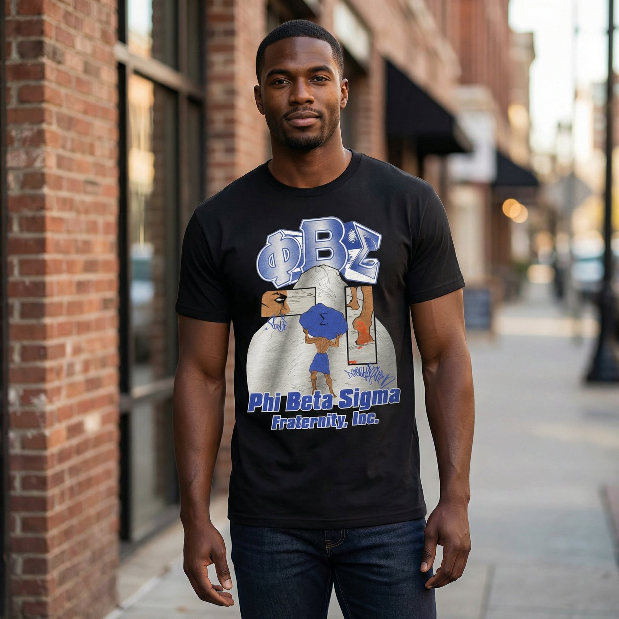 Phi Beta Sigma Street-Art Graphic Tee