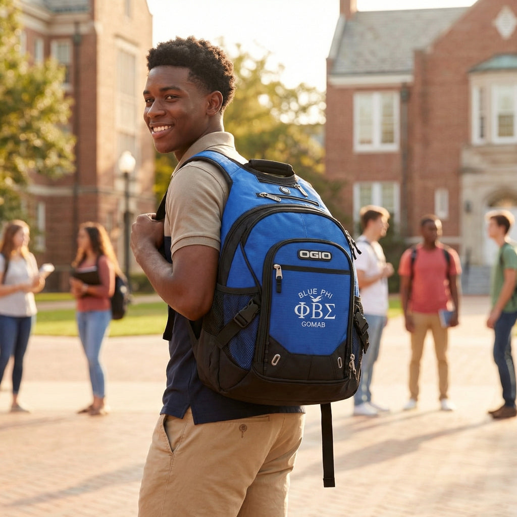 Phi Beta Sigma “Blue Phi” Backpack