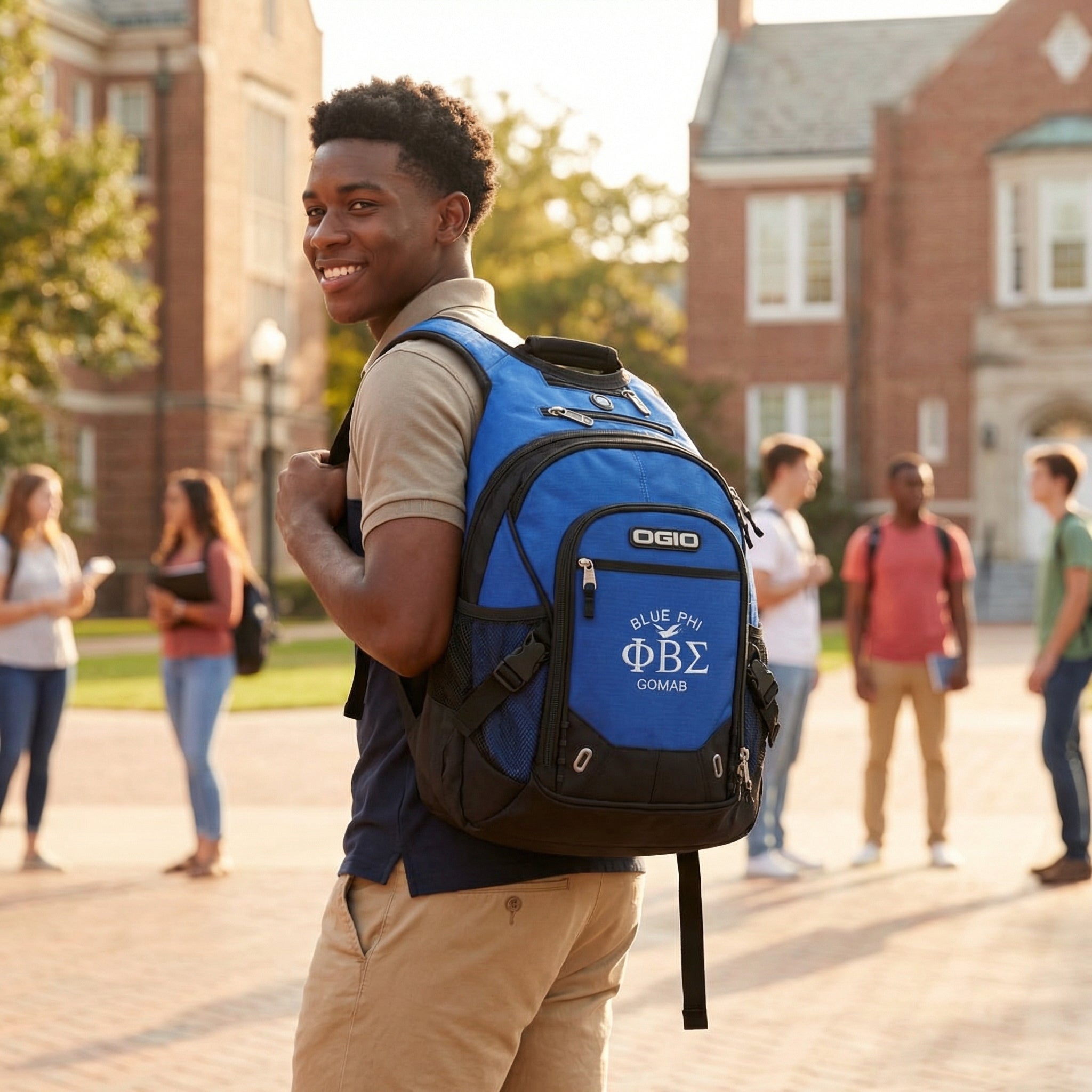 Phi Beta Sigma “Blue Phi” Backpack