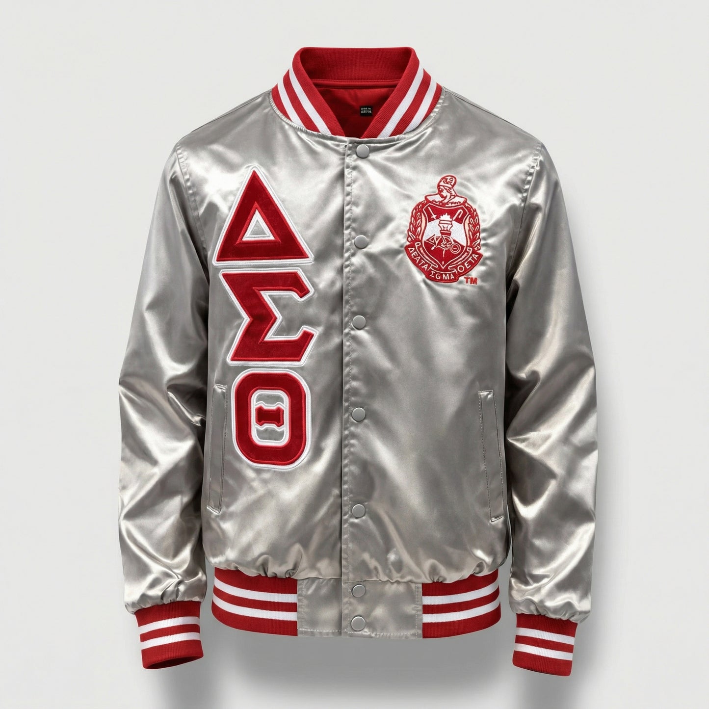 Delta Sigma Theta Satin Bomber Jacket