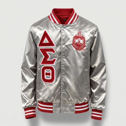Delta Sigma Theta Satin Bomber Jacket