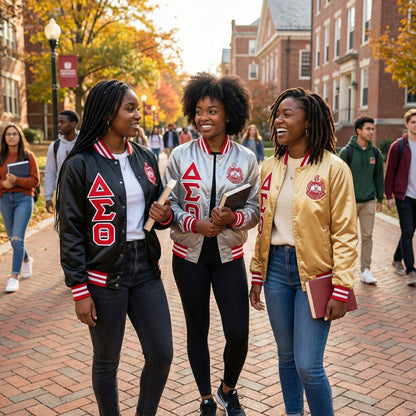 Delta Sigma Theta Satin Bomber Jacket