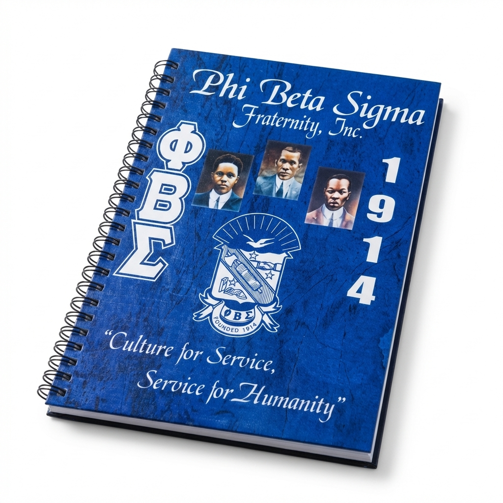 Phi Beta Sigma 1914 Spiral Notebook