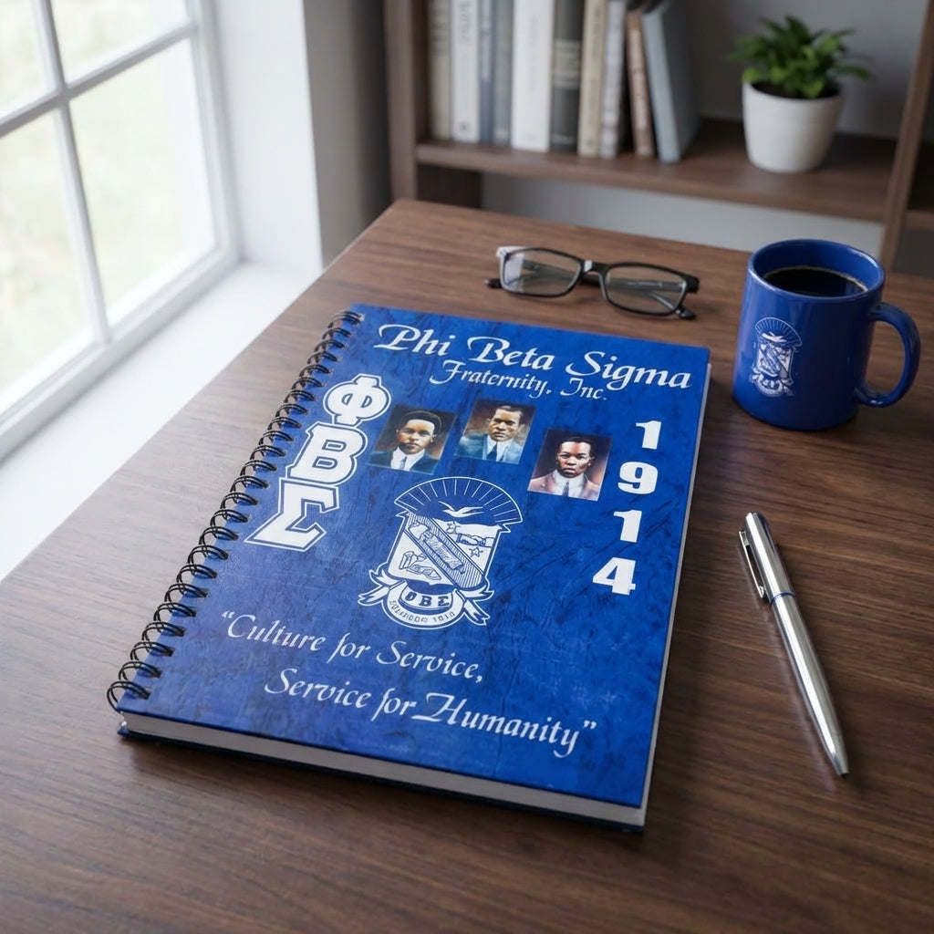 Phi Beta Sigma 1914 Spiral Notebook