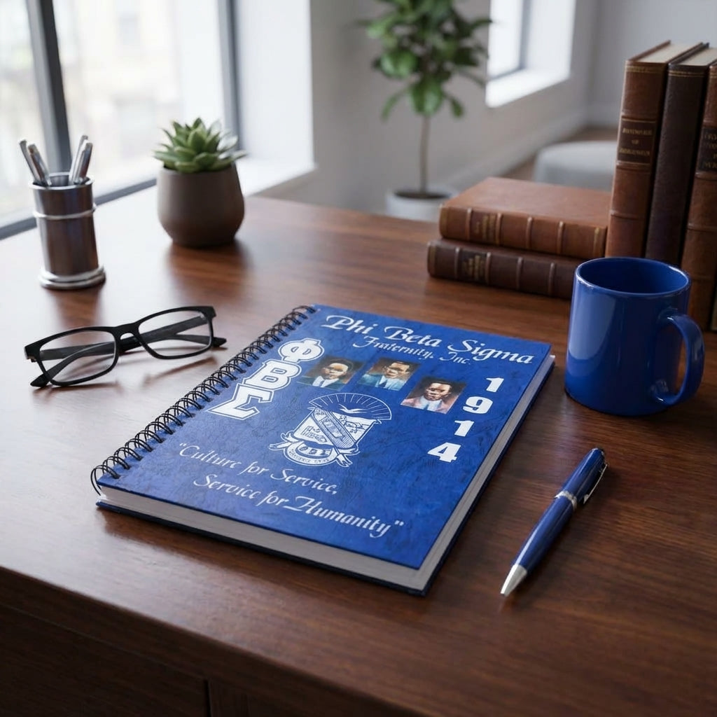 Phi Beta Sigma 1914 Spiral Notebook