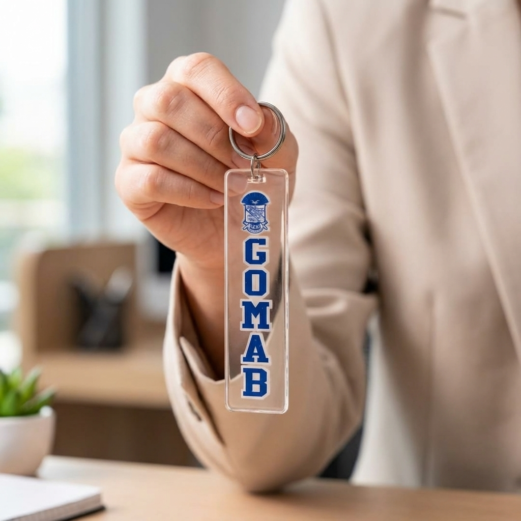 Phi Beta Sigma GOMAB Keychain Tag