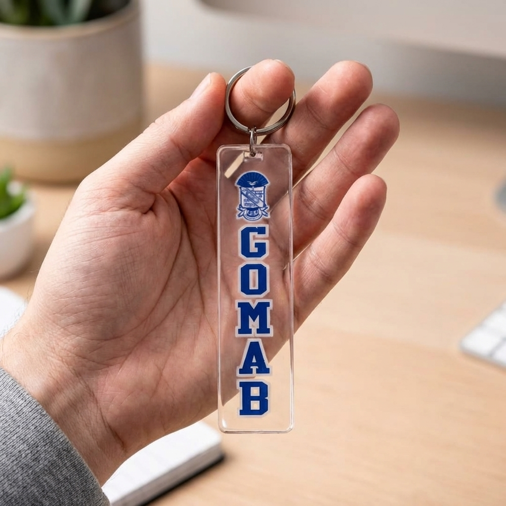 Phi Beta Sigma GOMAB Keychain Tag