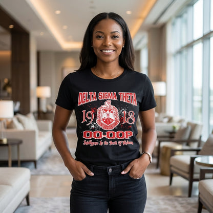Delta Sigma Theta “Oo-Oop” Crest Tee