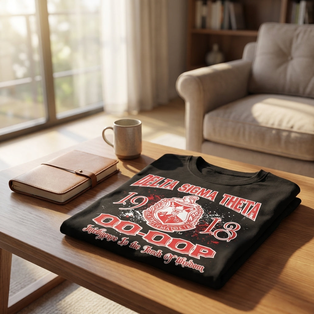 Delta Sigma Theta “Oo-Oop” Crest Tee