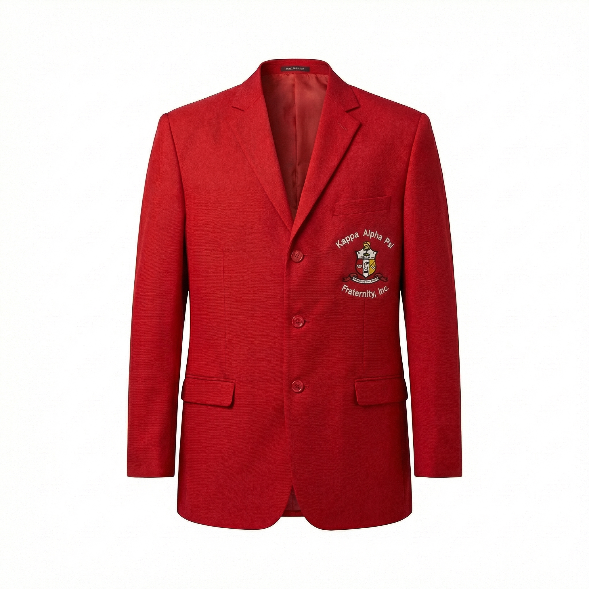 Kappa Alpha Psi Red Blazer with Embroidered Crest