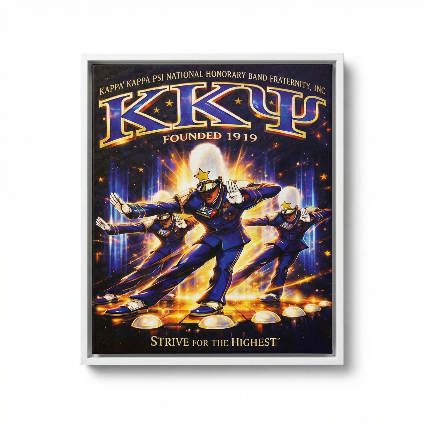 Kappa Kappa Psi Canvas Wall Art (KKΨ Band Fraternity, Founded 1919)