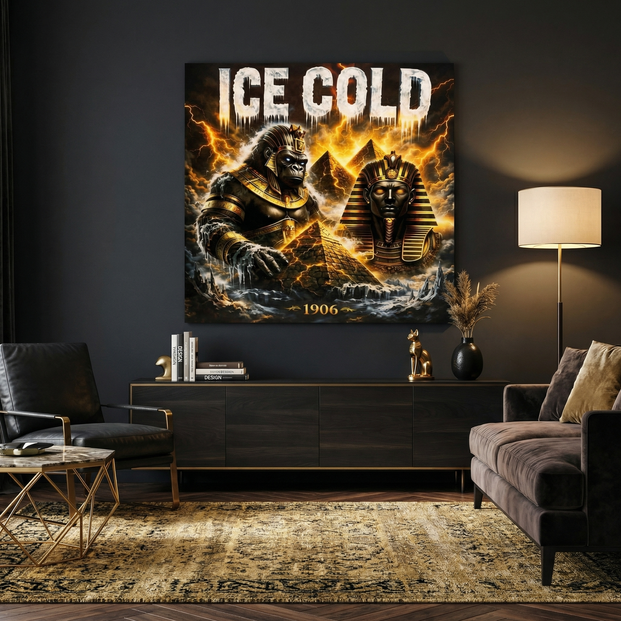 Alpha Phi Alpha Ice Cold 1906 Canvas Wall Art
