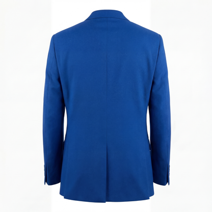 Blue blazer on a white background