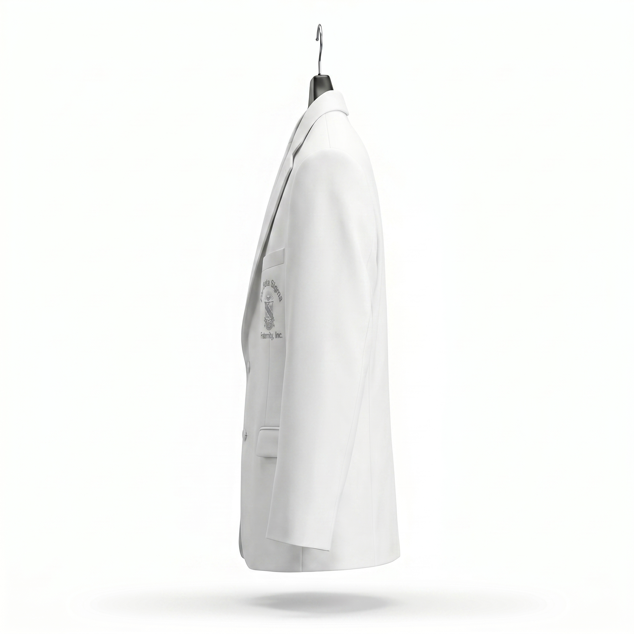 Phi Beta Sigma White Embroidered Blazer Jacket