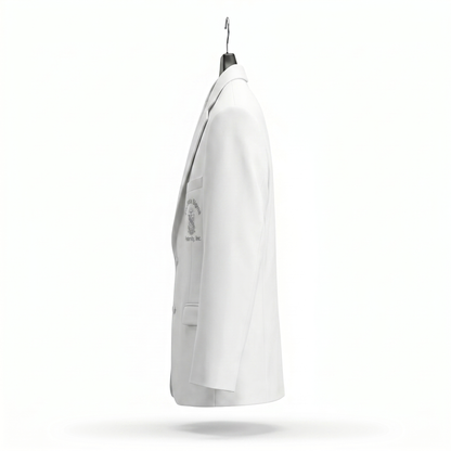 Phi Beta Sigma White Embroidered Blazer Jacket