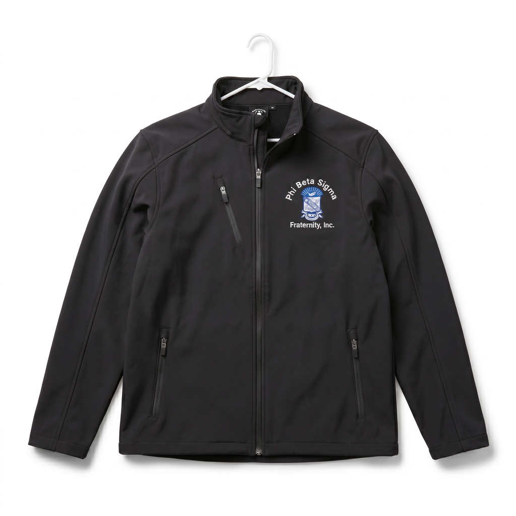 Phi Beta Sigma Gray Full-Zip Jacket
