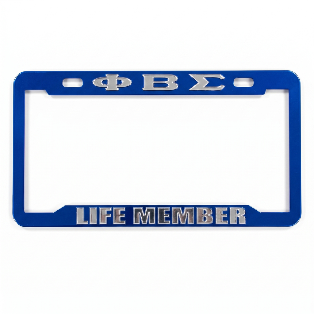 Phi Beta Sigma LIFE MEMBER License Plate Tag