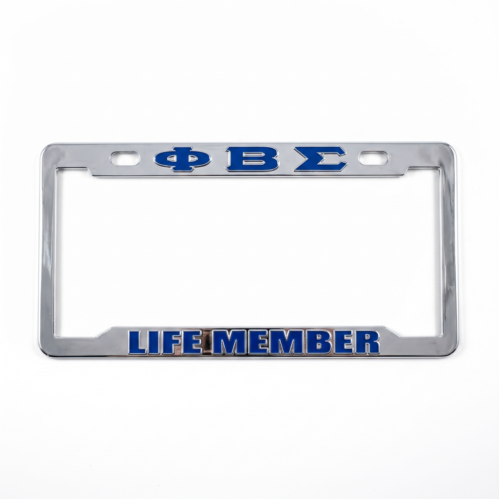 Phi Beta Sigma LIFE MEMBER License Plate Tag