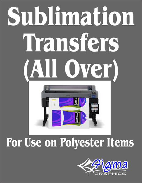 Sublimation All Over Transfers - Your Design