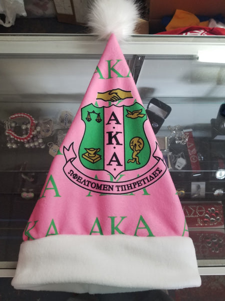 Alpha Kappa Alpha Santa Hat