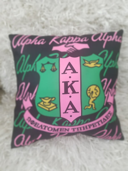 AKA Pillows (16 x16 and 22x22 available)