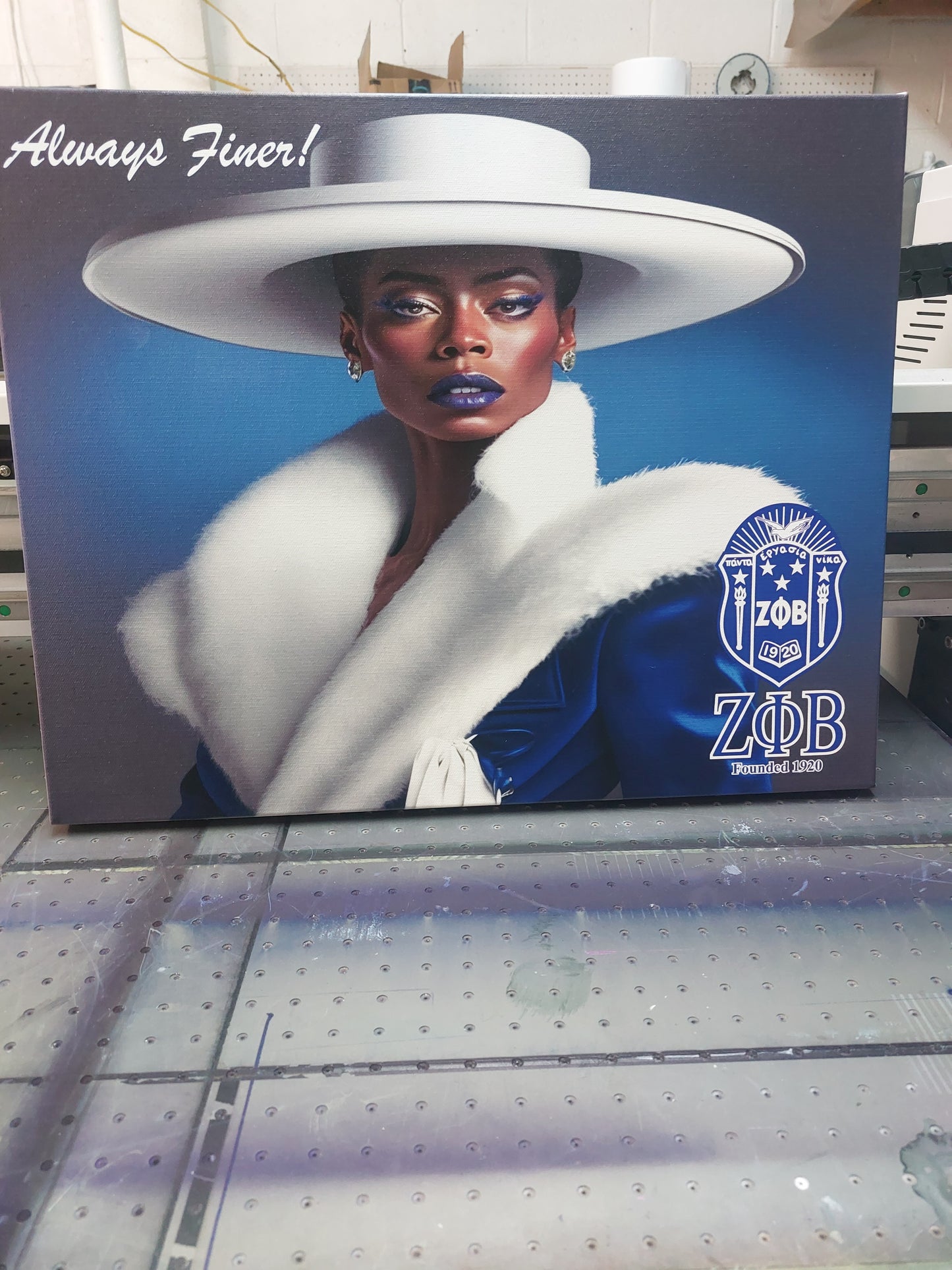 Zeta Phi Beta Wall Art – Always Finer 2 (Canvas)