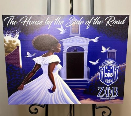 Zeta Phi Beta Wall Art - House by the Side of the road