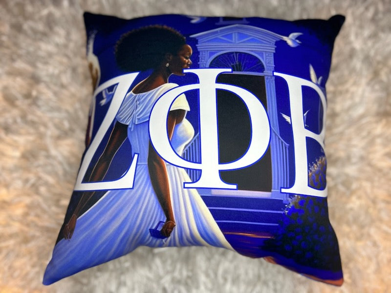 Zeta Phi Beta Square Poem Pillow