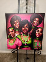 Alpha Kappa Alpha Canvas Wall Art - 1