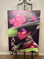 Alpha Kappa Alpha Canvas Wall Art - 2