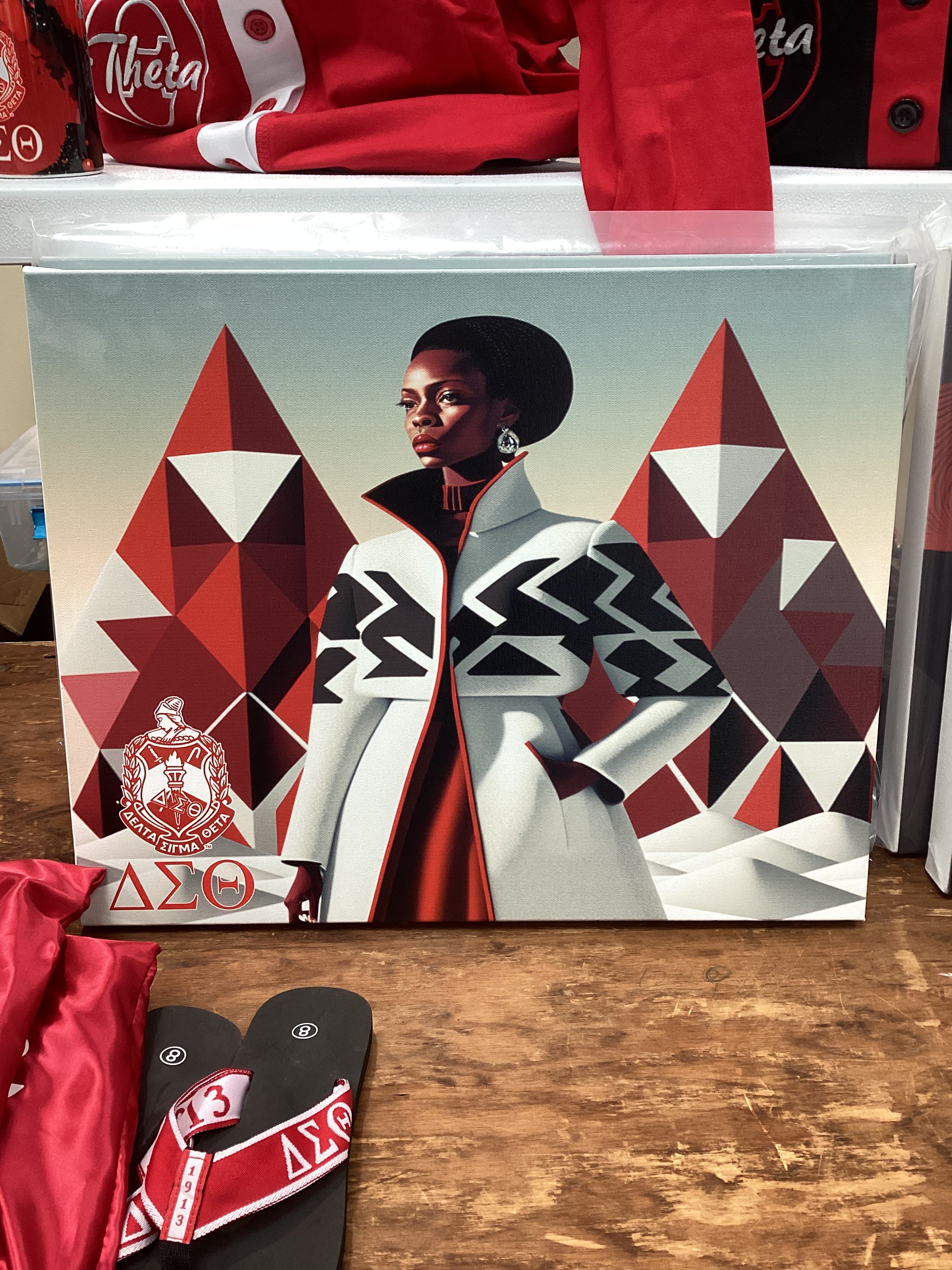 Delta Sigma Theta Wall Art - Abstract Delta Design
